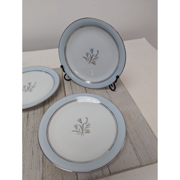 Set Of 4 Noritake Bluebell Bread Plates 5558 Fine China - Picture 3 of 5